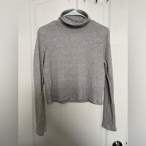 Olivia Rae Grey High Neck Sweater